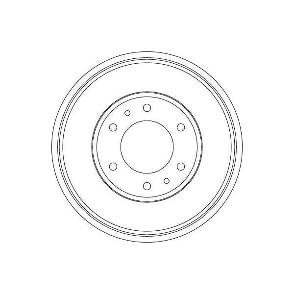 Genuine TRW Brake Drum DB4423 TRW  - Dynamic Drive