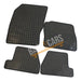 White Trim Tailored Rubber Car Mats for Ford Focus March 11 > 15 Set of 4 With 2 Clips UKB4C  - Dynamic Drive