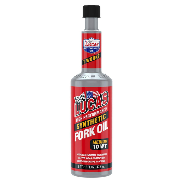 Lucas Oil 10Wt Fully Synthetic Fork Oil 473Ml 10772 Lucas  - Dynamic Drive