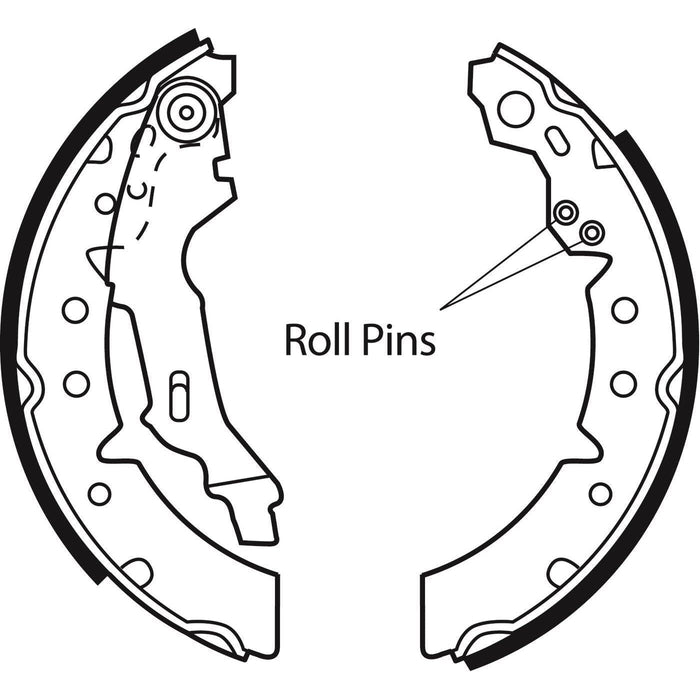 Apec Brake Shoe Rear Fits Toyota Corolla