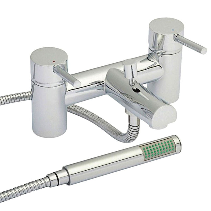 AG Risby Twin Lever Bath Shower Mixer Tap Chrome for Caravan/Motorhome