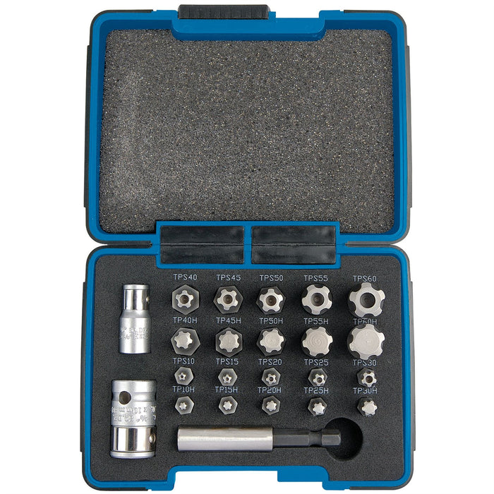 Draper TX-STAR 1/4, Plus Bit Set, 3/8" Sq. Dr. (23 Piece) 23241