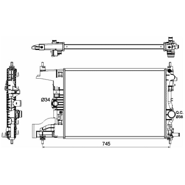 NRF Radiator 53142