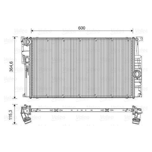 Valeo Radiator 735451 Automotive Part fits Bmw S?Rie 3 320D 2.0 Td 163 16V S?R Valeo  - Dynamic Drive