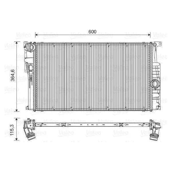 Valeo Radiator 735451 Automotive Part fits Bmw S?Rie 3 320D 2.0 Td 163 16V S?R Valeo  - Dynamic Drive