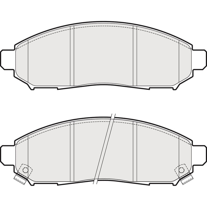 Apec Brake Pads Front Fits Nissan Leaf Nv200