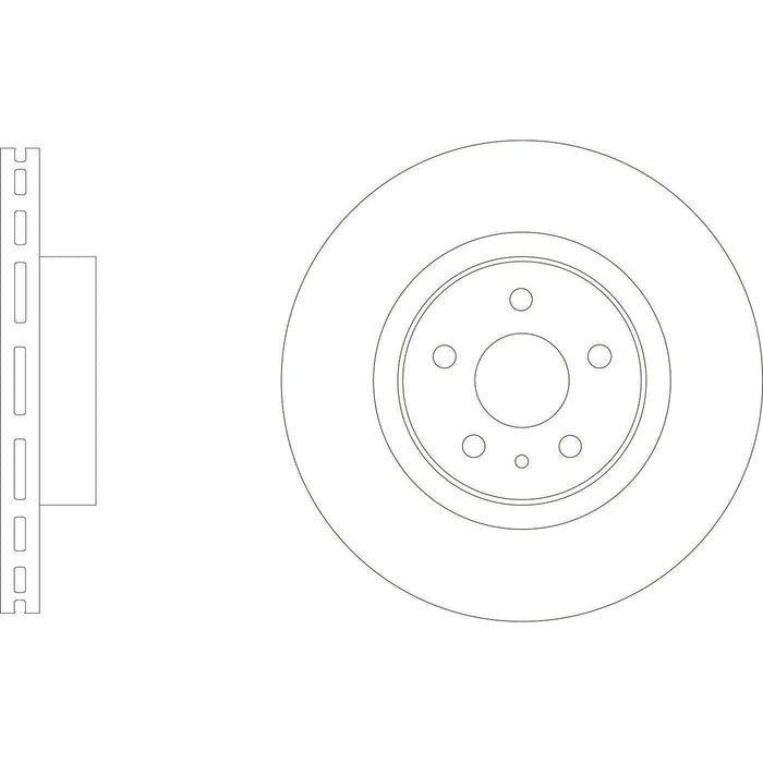 Apec Brake Disc Front Fits Tesla Model S X