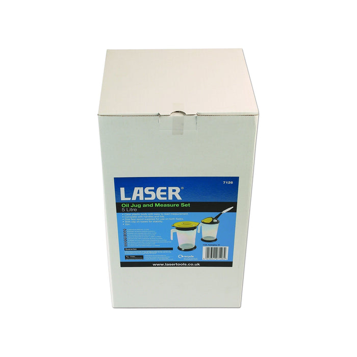 Laser Oil Jug and Measuring Set 5L 2pc 7126 Laser Tools  - Dynamic Drive