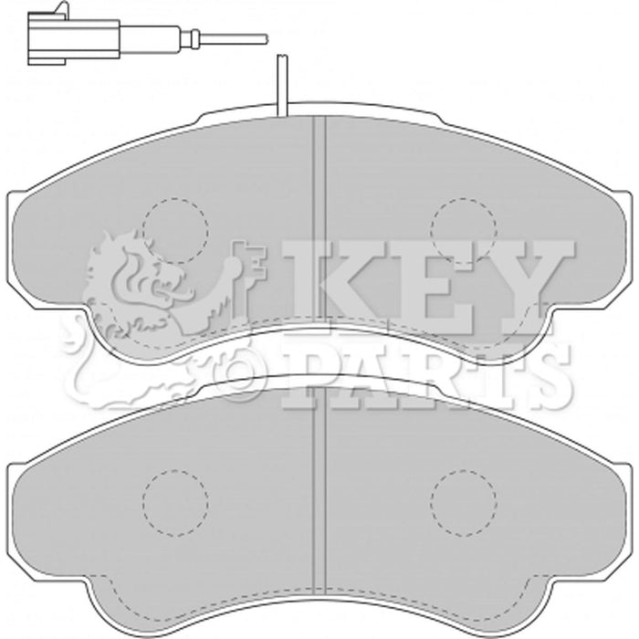 Genuine Key Parts KBP1779 Front Brake Pads-Includes Wear Indicators (Brembo)