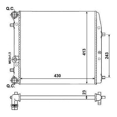 NRF Radiator 53021A