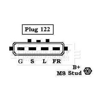 Genuine Borg & Beck Alternator fits Mitsubishi Galant BBA2452