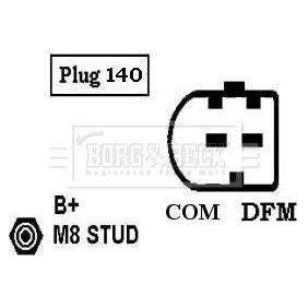 Genuine Borg & Beck Alternator fits Mercedes C Class E Class BBA2421