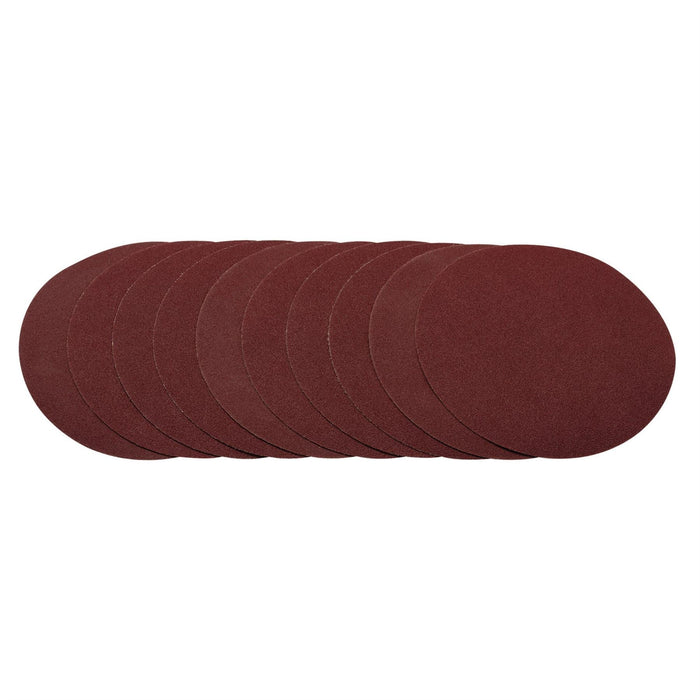 Draper Sanding Discs, 200mm, 80 Grit (Pack of 10) 10232