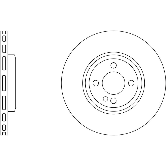 Genuine APEC Front Brake Discs & Pads Set Vented for Mini Mini Apec  - Dynamic Drive