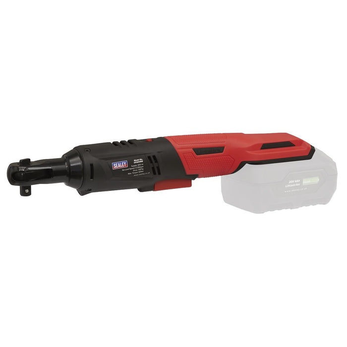 Sealey Ratchet Wrench 20V SV20 Series 3/8"Sq Drive 60Nm Body Only CP20VRW