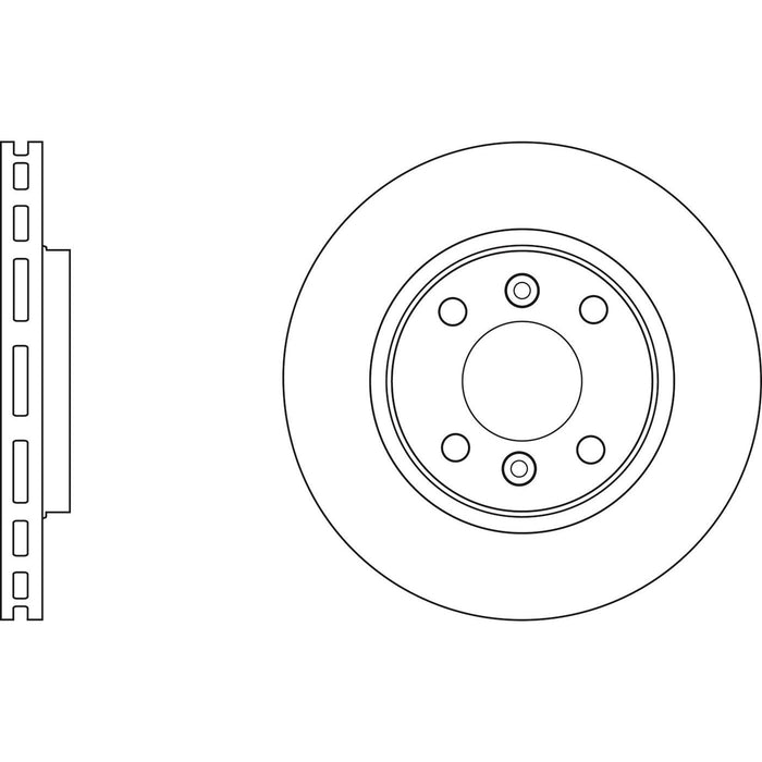 Genuine APEC Front Brake Discs & Pads Set Vented for Dacia Sandero