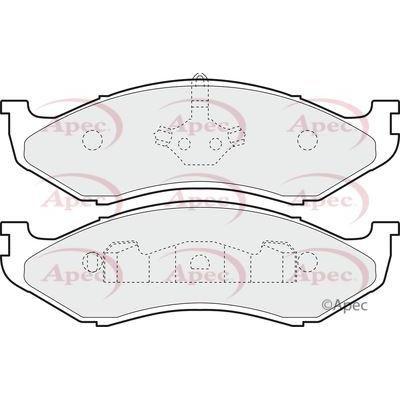 Apec Brake Pads Front Fits Jeep Cherokee Wrangler Kia Sedona Apec  - Dynamic Drive