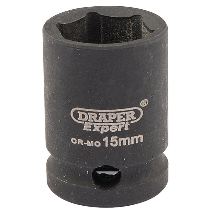 Draper Expert HI-TORQ 6 Point Impact Socket, 3/8" Sq. Dr., 15mm Draper  - Dynamic Drive