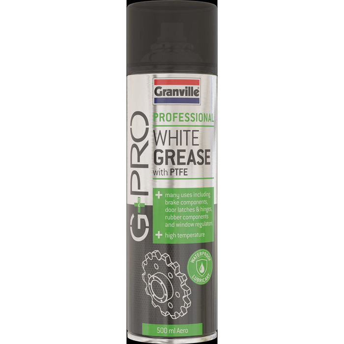 Granville White Grease Aerosol PTFE Waterproof Lubricant Spray Brake 500ml