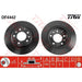 Genuine TRW Brake Disc (Pair) DF4442 TRW  - Dynamic Drive