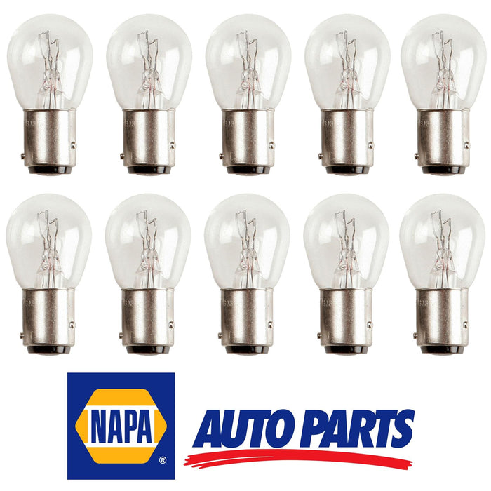 10 x NAPA Auxiliary Halogen Bulb P21/4W 12V 21/4W BAZ15d (NBU1566)