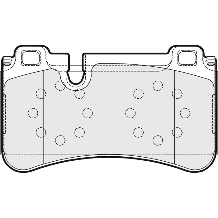 Apec Brake Pads Rear Fits Mercedes Cls Class E Sl