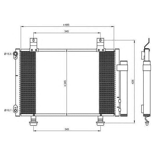 NRF Air Con Condenser fits Suzuki Swift