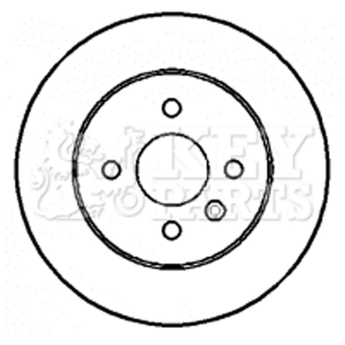 Genuine Key Parts KBD4394 Brake Disc Pair (Rear)