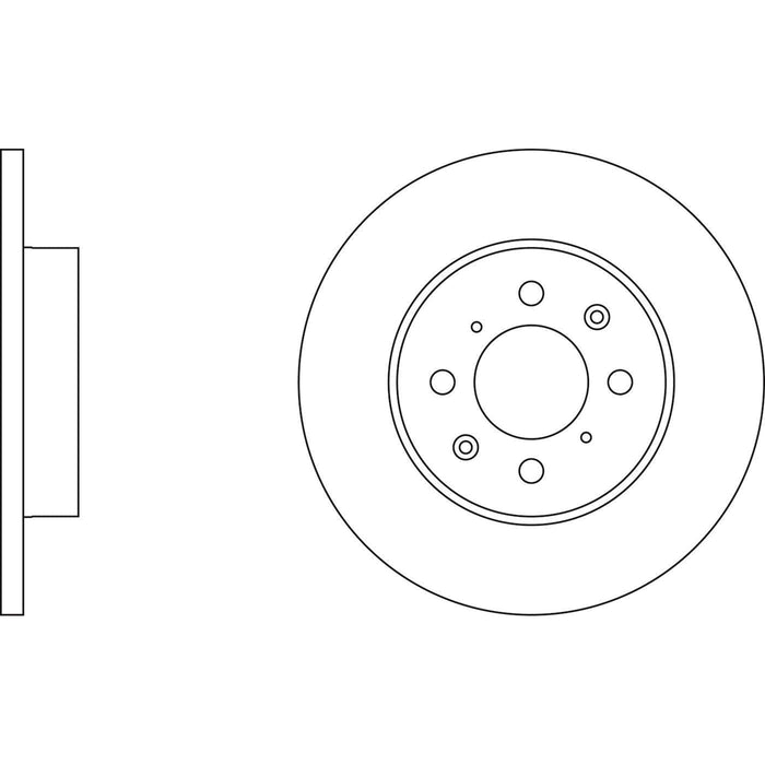 Apec Brake Disc Front Fits Rover 200 Series 25 400 45 Mg Express Mgzr Mgzs