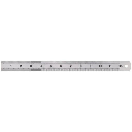 Draper Stainless Steel Rule, 300mm, 12" 22671 Draper  - Dynamic Drive