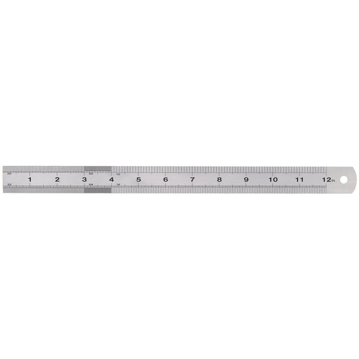 Draper Stainless Steel Rule, 300mm, 12" 22671 Draper  - Dynamic Drive