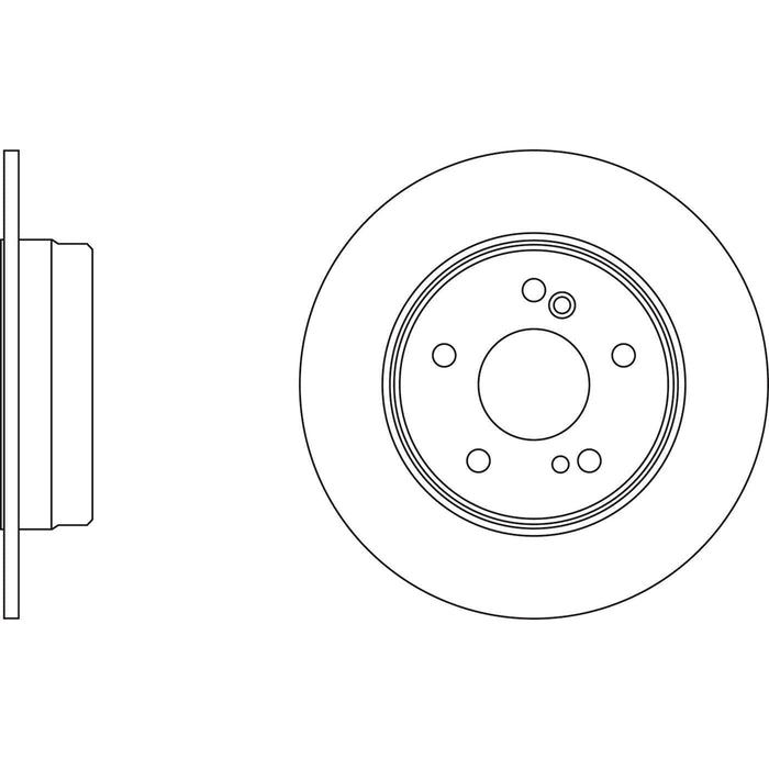 Apec Brake Disc Rear Fits Chrysler Crossfire Mercedes 200 Series C Class Clc Clk