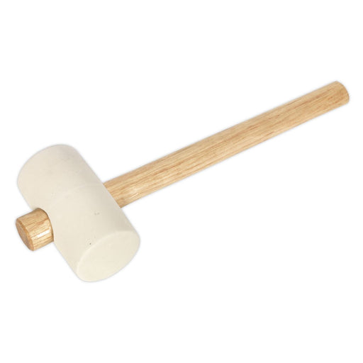 Sealey Rubber Mallet 1lb White RMW16 Sealey  - Dynamic Drive