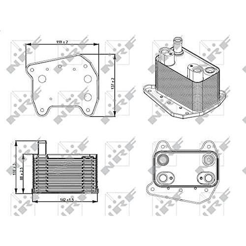 NRF Oil Cooler fits Mercedes C-class CLK E-class Sprinter Sprinter 2-t Sprinter NRF  - Dynamic Drive