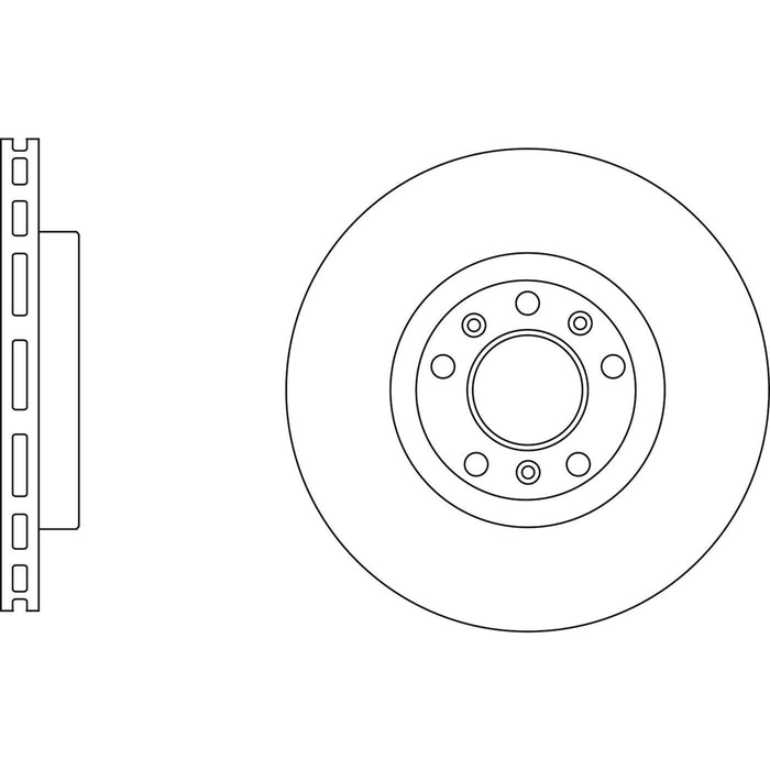 Genuine APEC Front Brake Disc & Pads Set Vented for Peugeot 308