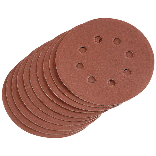 Draper Hook and Loop Sanding Discs, 125mm, 240 Grit (Pack of 10) 64040 Draper  - Dynamic Drive