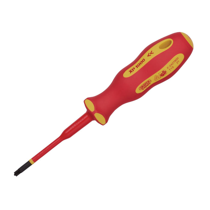 Draper XP1000 VDE Slimline PZ/SL Type Screwdriver, No.1 x 80mm 02254 Draper  - Dynamic Drive