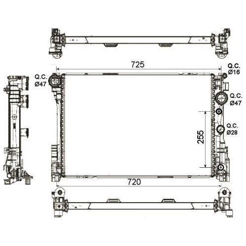 NRF Radiator 53140