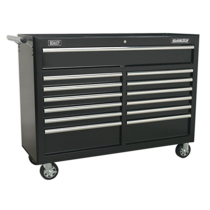 Sealey Rollcab 13 Drawer with Ball-Bearing Slides Black AP5213TB Sealey  - Dynamic Drive