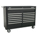 Sealey Rollcab 13 Drawer with Ball-Bearing Slides Black AP5213TB Sealey  - Dynamic Drive