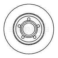 Genuine Borg & Beck Brake Disc Pair fits Audi A4 1.6 front 9597 BBD5072 Borg & Beck  - Dynamic Drive