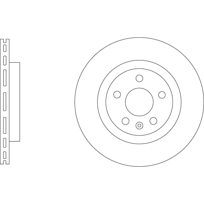 Apec Brake Disc Front Fits Volvo Xc40