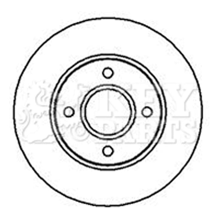 Genuine Key Parts KBD4120 Brake Disc Pair (Front)