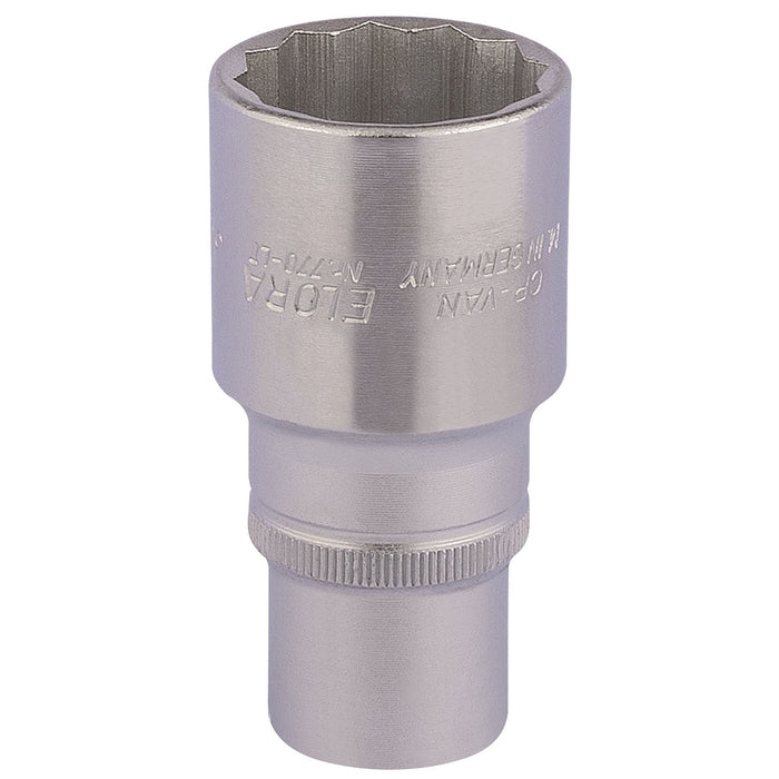 Draper Elora Deep Bi-Hexagon Socket, 1/2" Sq. Dr., 30mm 11939