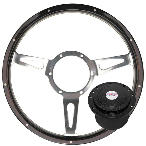 13" Mountney Wood Steering Wheel + boss kit for VW Golf / Polo 1982-1989 Mountney  - Dynamic Drive