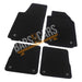 Fully Tailored Black Carpet Car Mats for Audi A2 00-05 Set of 4 With 8 Clips UKB4C  - Dynamic Drive