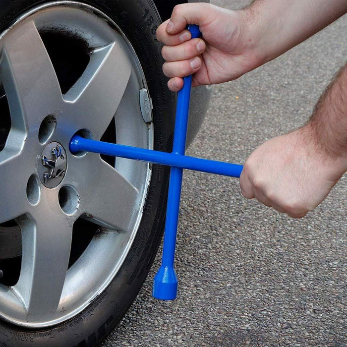 Streetwize Wheel Brace - 4 Way - Blue