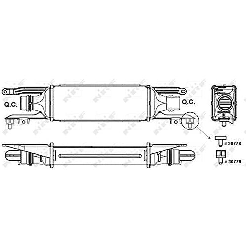 NRF Intercooler fits Vauxhall Corsa Corsavan Opel Corsa NRF  - Dynamic Drive