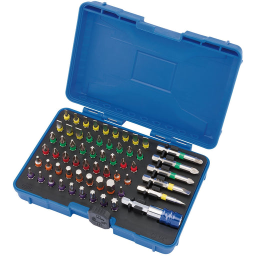 Draper Coloured Screwdriver Bit Set (60 Piece) 82405 Draper  - Dynamic Drive