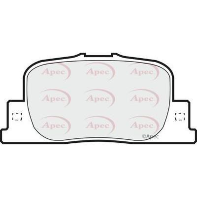 Apec Brake Pads Rear Fits Toyota Opa Prius Vista